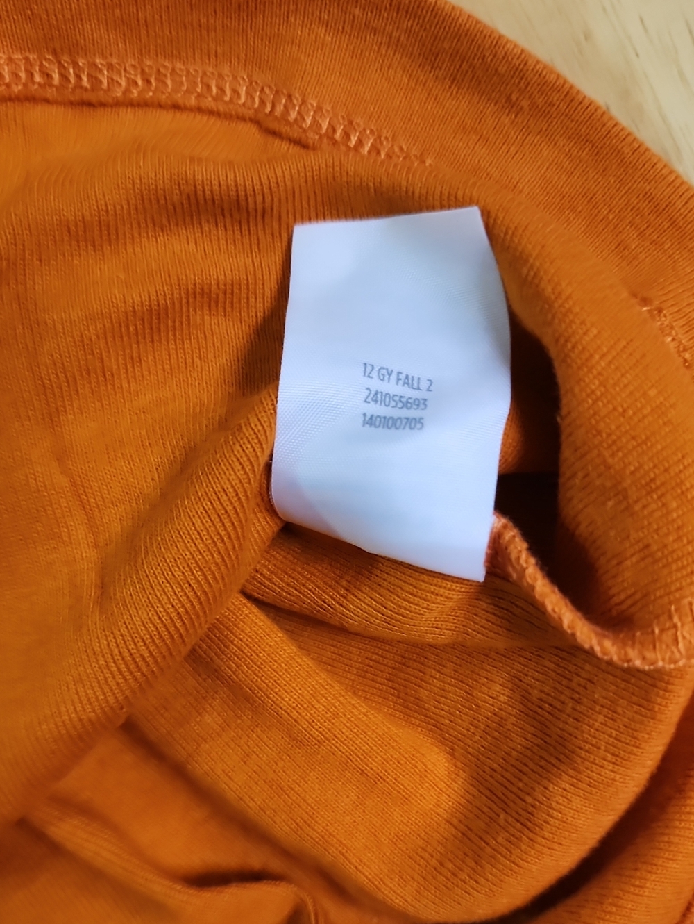 VTG Gymboree Girls Orange Floral Applique Long Sleeve Button Accent Top Size 4 - Picture 9 of 9